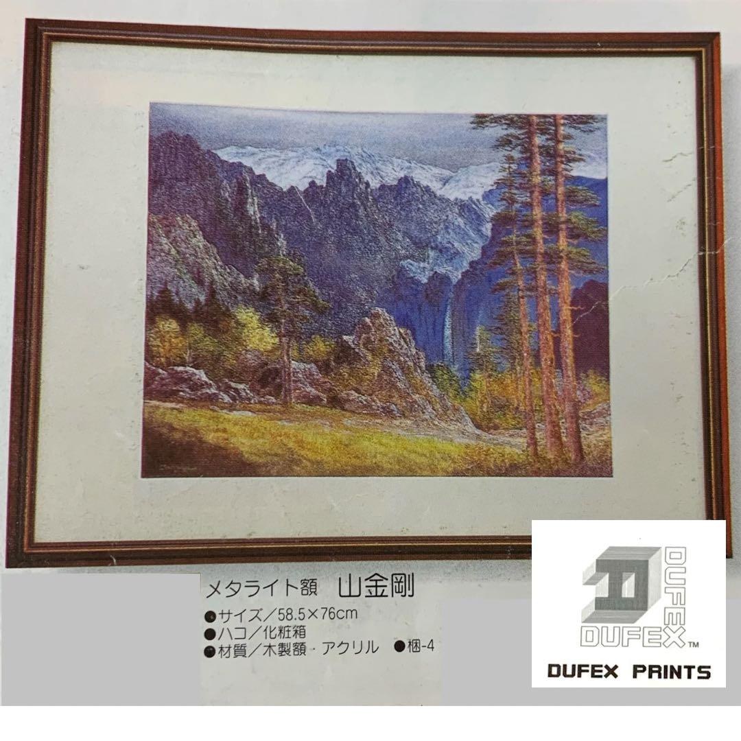 【新品・未使用】DUFEX 英国製 エッチングアート 山金剛 額大