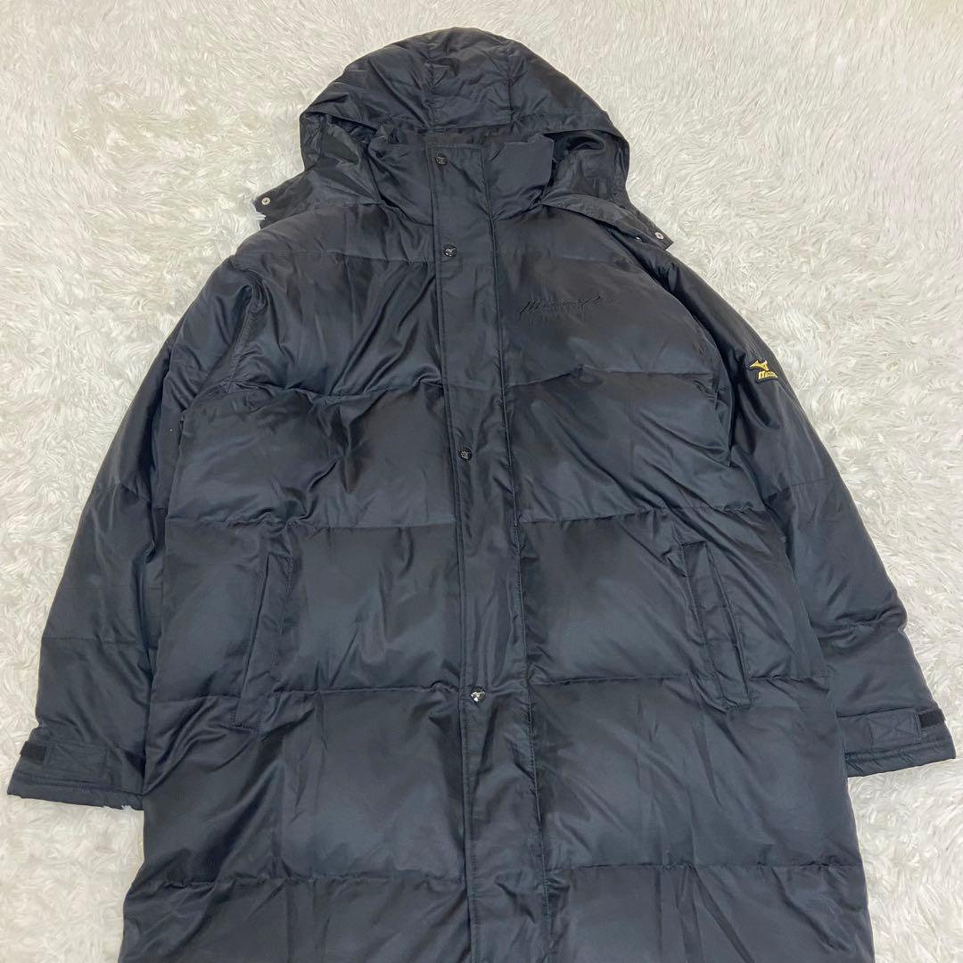 MizunoPro フード付きロングダウンジャケット ベンチコート2XL