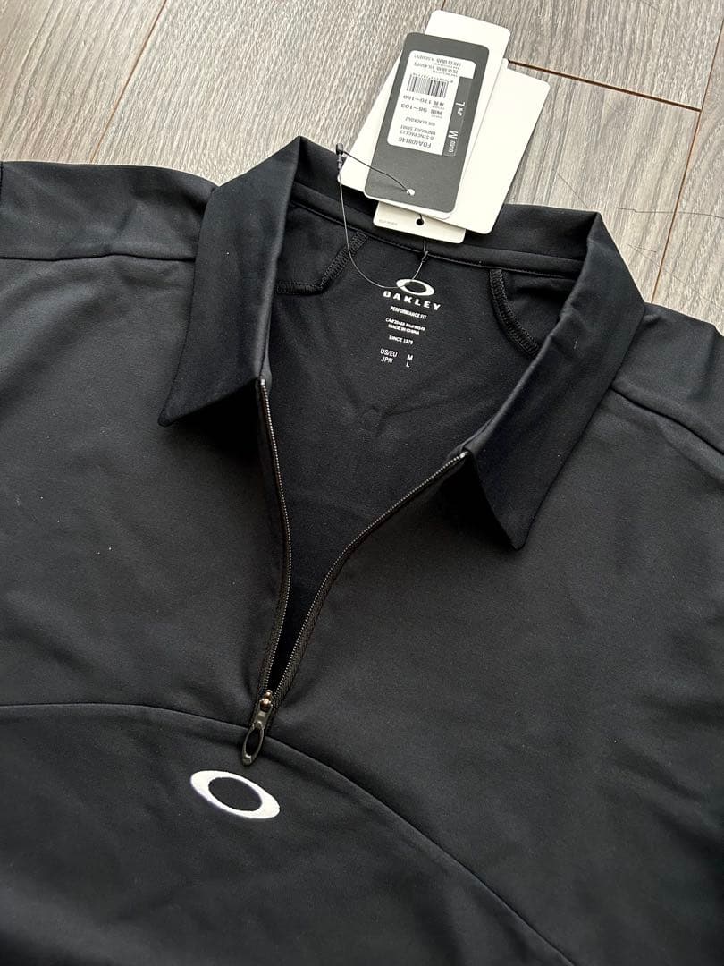 新品 OAKLEY オークリー 長袖ハーフジッププルオーバー UPF50速乾 L