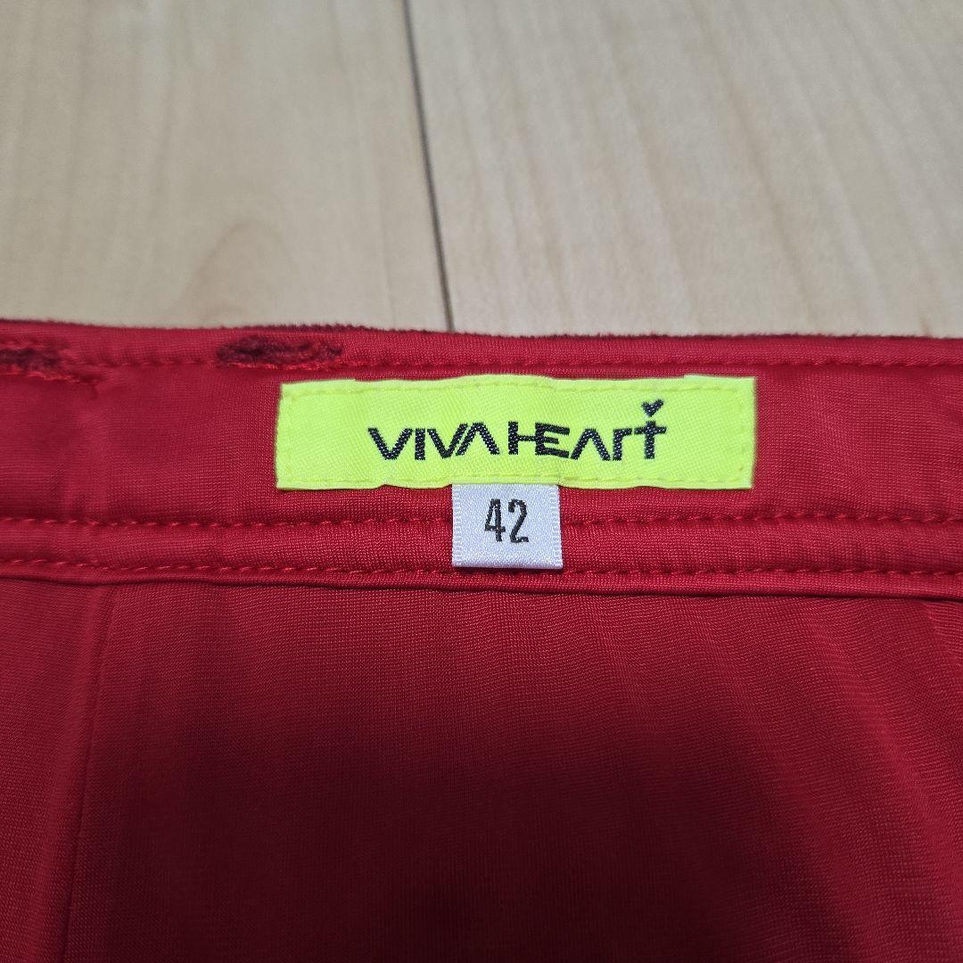 ゴルフウェア　VIVA HEART 赤 スカート ポケット付き