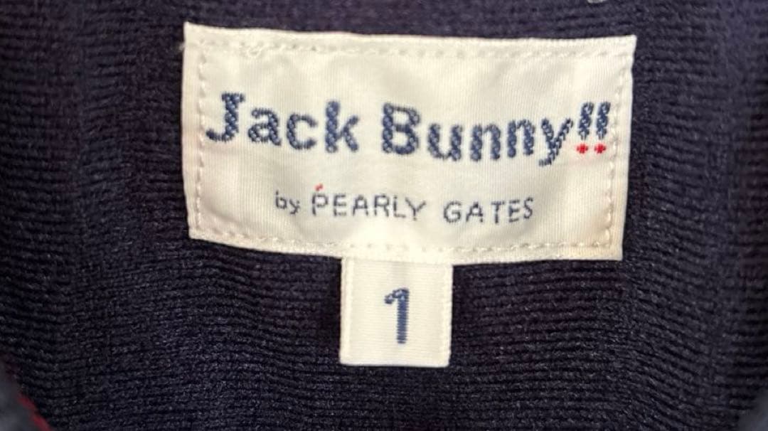 美品　Jack Bunny ジャックバニー　スニード　ネイビー/レッド　ゴルフM