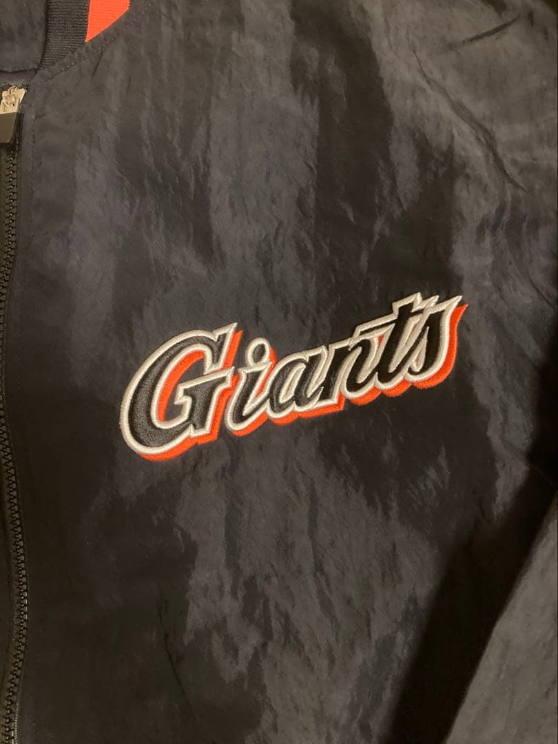 Giants ジップアップジャケット グレー/オレンジ　3XOサイズ