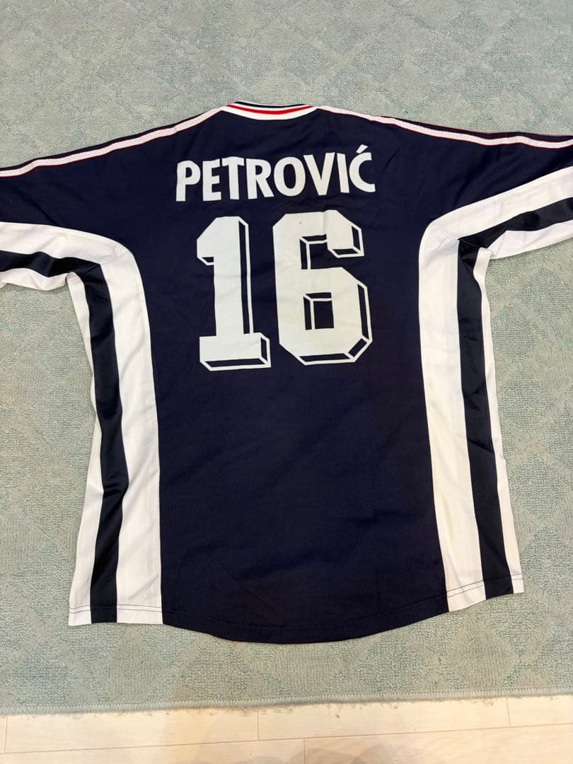 【正規品】adidas ネイビーゲームシャツ PETROVIĆ 16