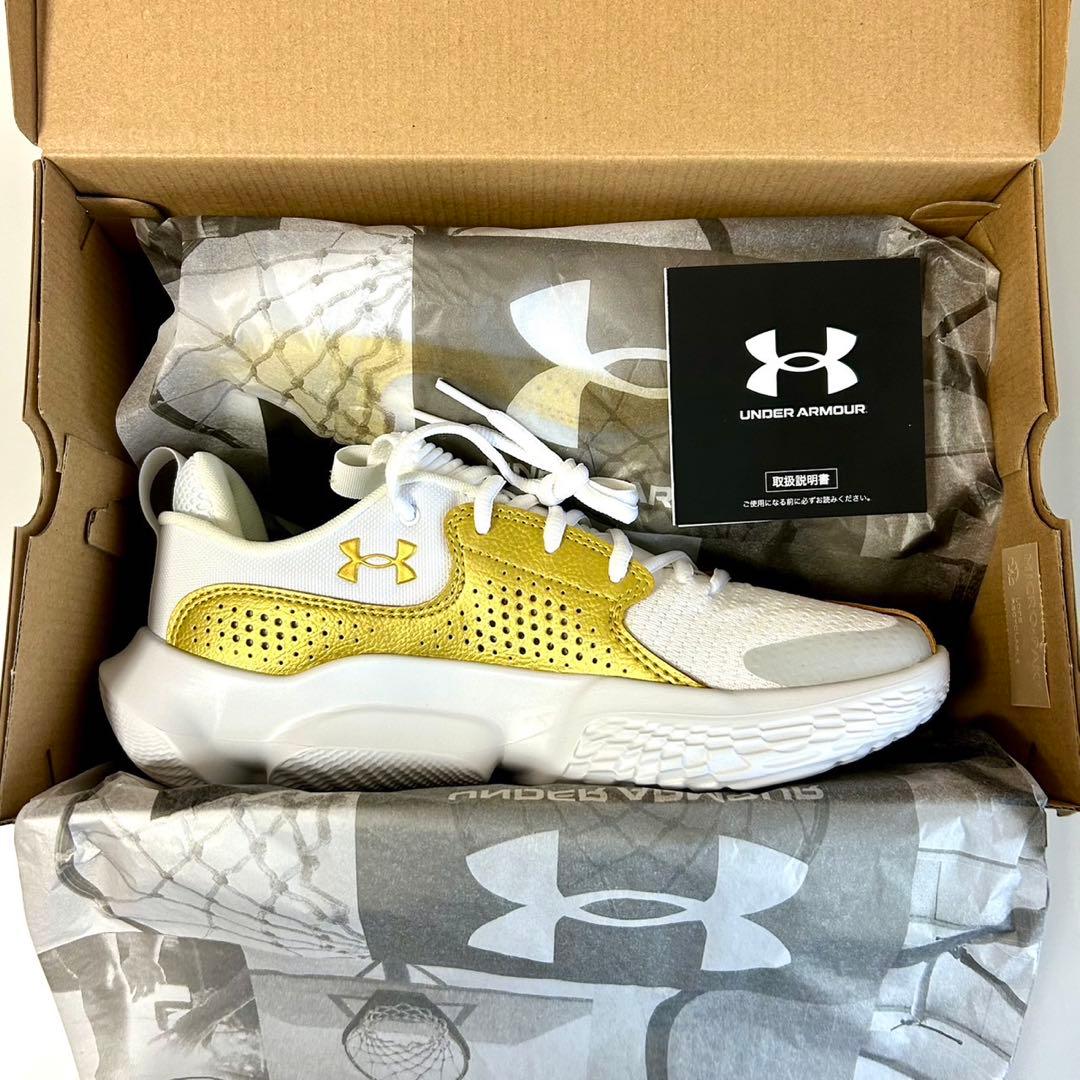 UNDER ARMOUR UA FLOW FUTR X 3 ホワイト/ゴールド