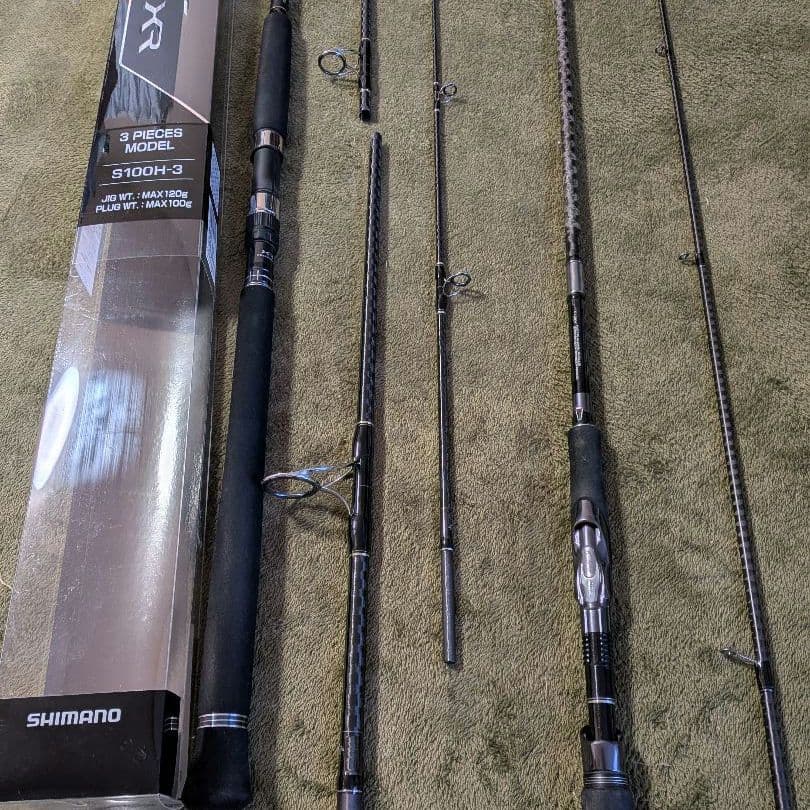 【ジャンク品】シマノ　ロッド　①コルトスナイパーXR ②ルナミス　2本セット