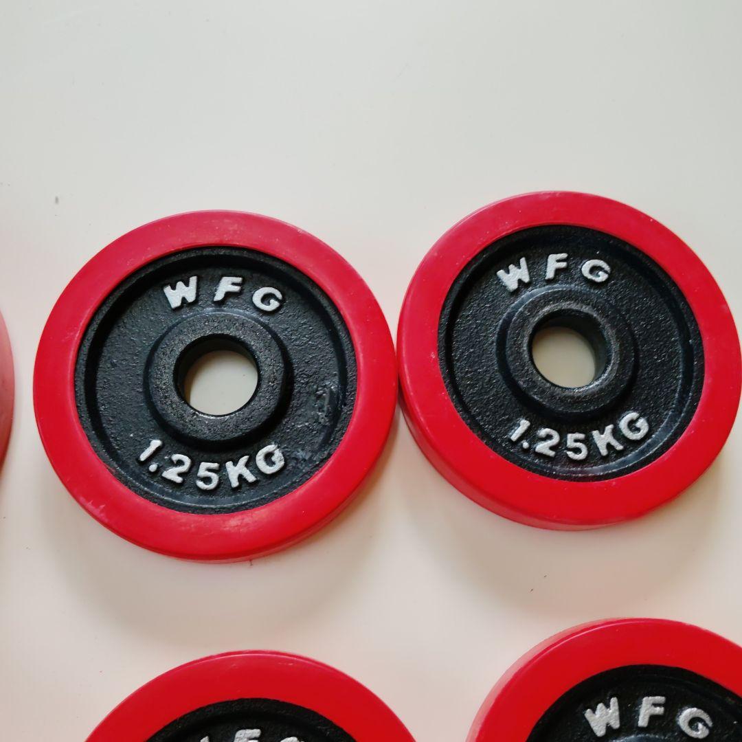 WFG ダンベルプレート 2.5kg×4枚 1.25kg×2枚 10キロ✕2