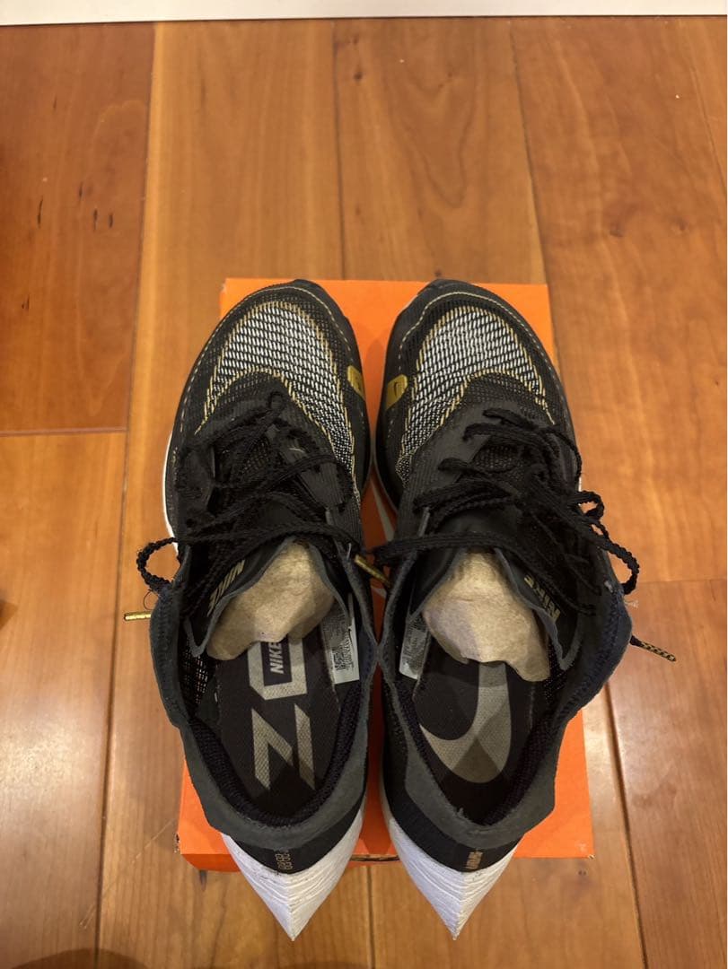 NIKE ヴェイパーフライ NEXT%2 ブラックゴールド 25.5cm