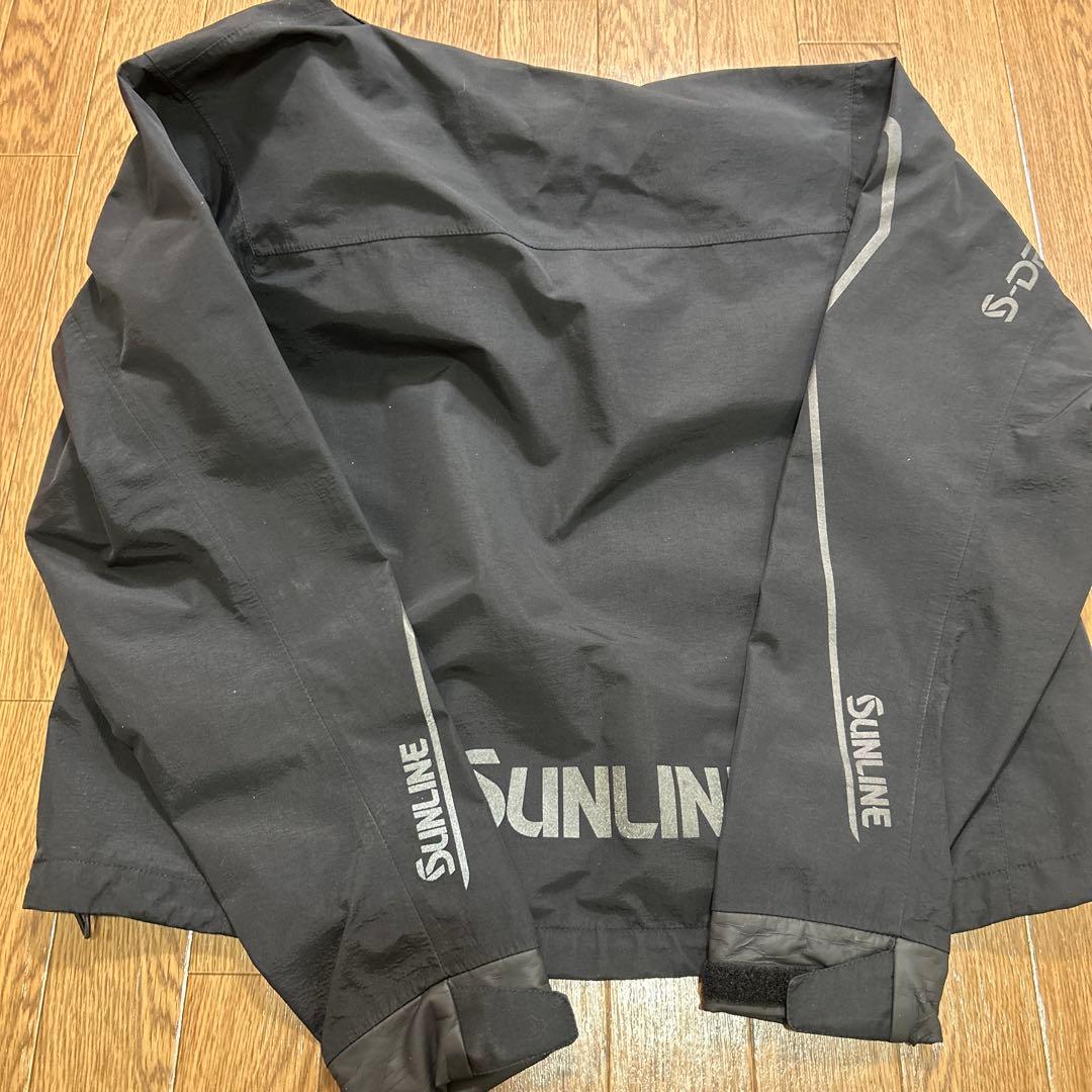 SUNLINE S-DRY鮎ショート レインジャケット 黒