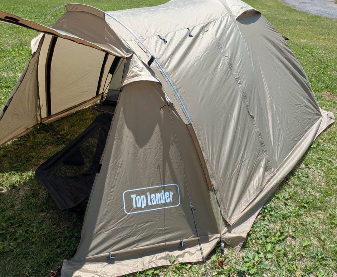 TOP LANDER 4シーズン 煙突付　前室付ドーム/スノースカート付テント