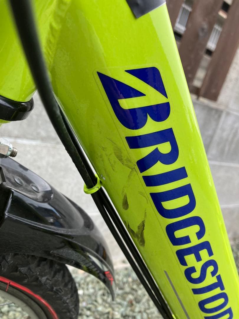 BRIDGESTONE キッズバイク 蛍光グリーン 松山市近郊で手渡し希望