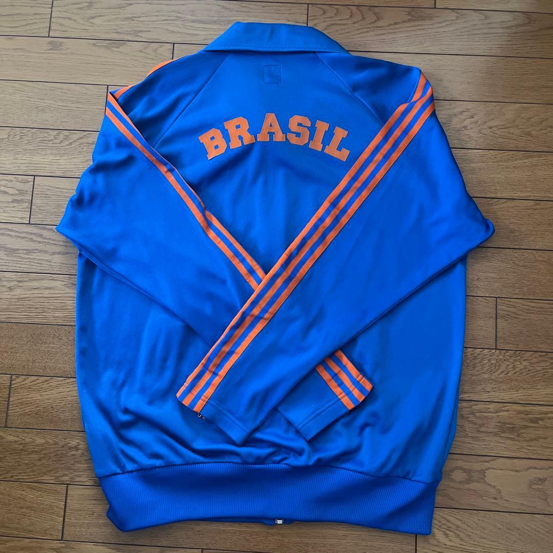 adidas トラックジャケット BRASIL 青 オレンジ