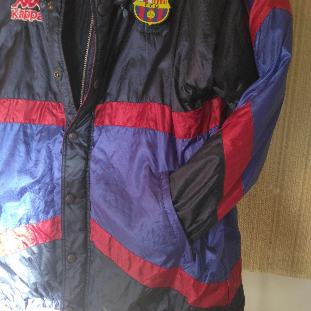 Kappa 95”FC Barcelona ベンチコート ネイビー/レッドXL
