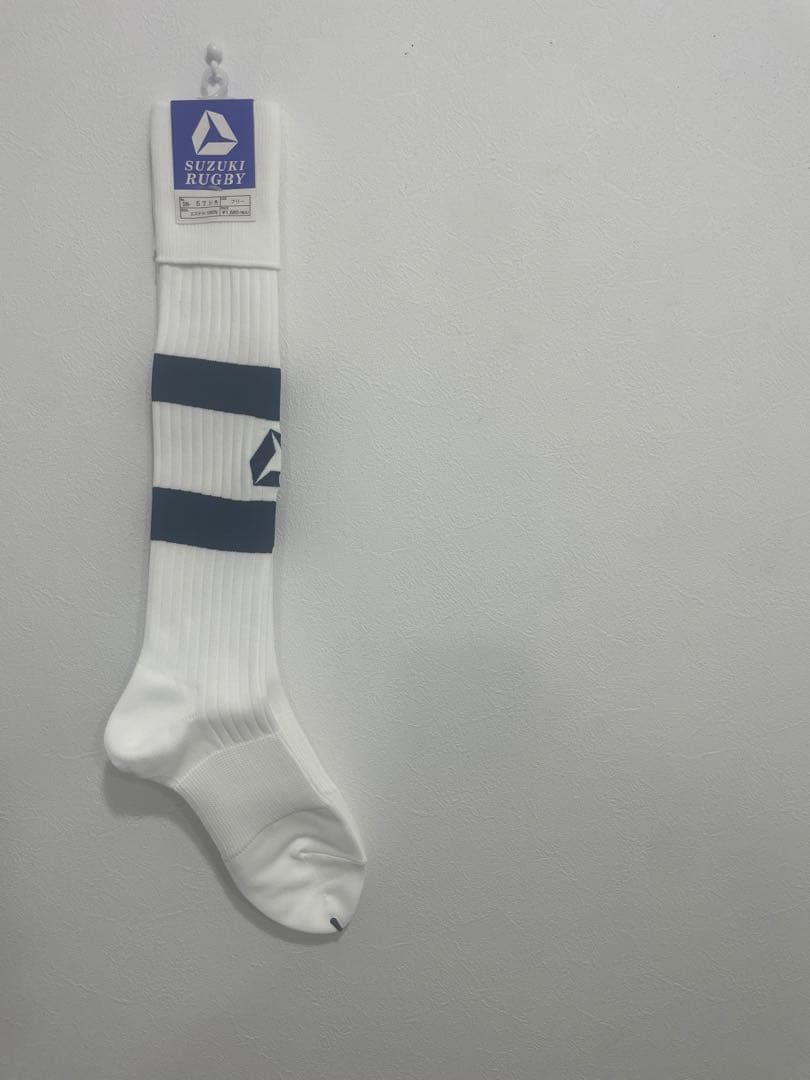 【SUZUKI RUGBY】《25-27cm》『10足set』白/紺
