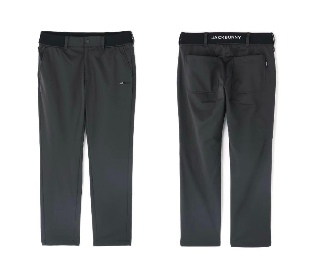 新品 パーリーゲイツ ジャックバニー エアシャット裏フリース防風パンツ(4)M黒
