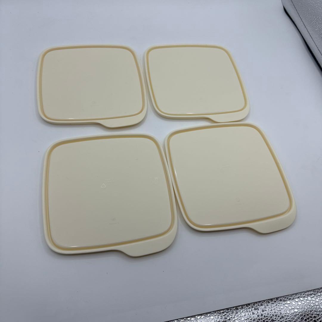 未使用 スクエアランチケース ランチボックス　弁当箱 タッパーウエア
