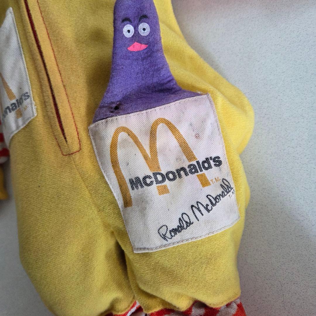 1970年代 McDonald's ロナルド・マクドナルド ぬいぐるみ当時物