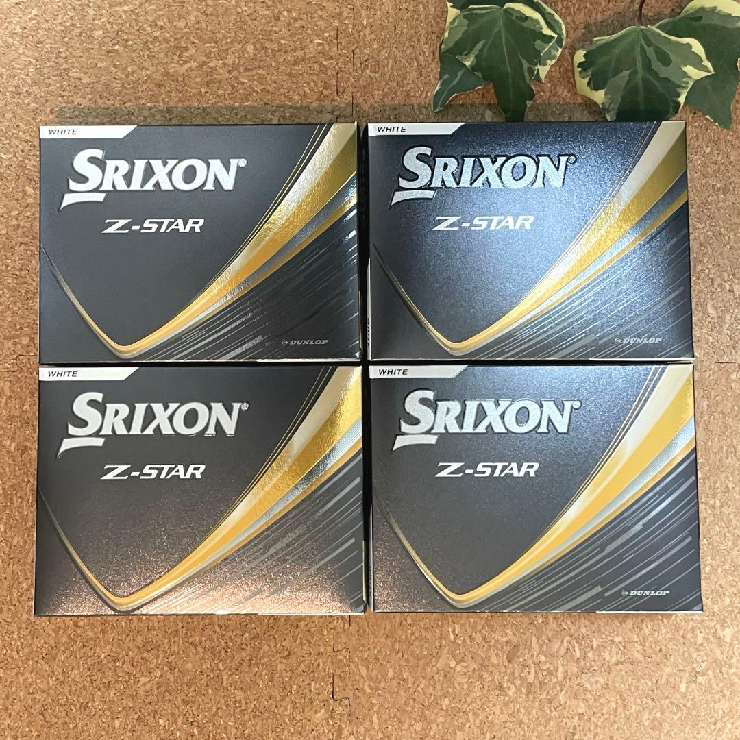 ✨新品•未使用✨ SRIXON ゴルフボール Z-STAR ホワイト 4ダース