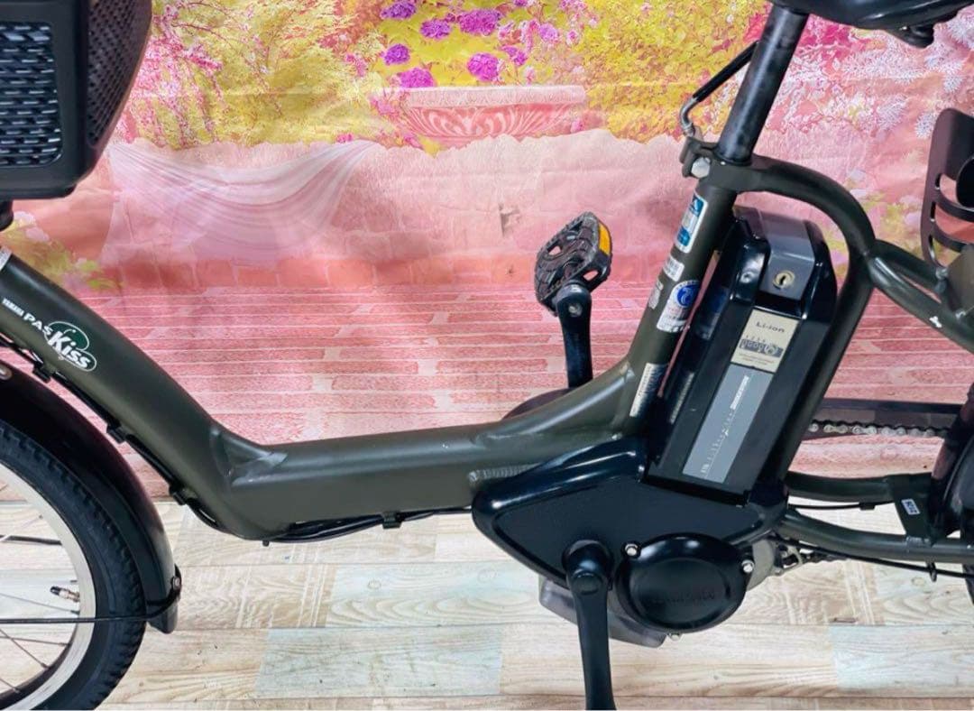 K2126 電動自転車ヤマハ子供乗せ 20インチ 8.9Ah グリーン