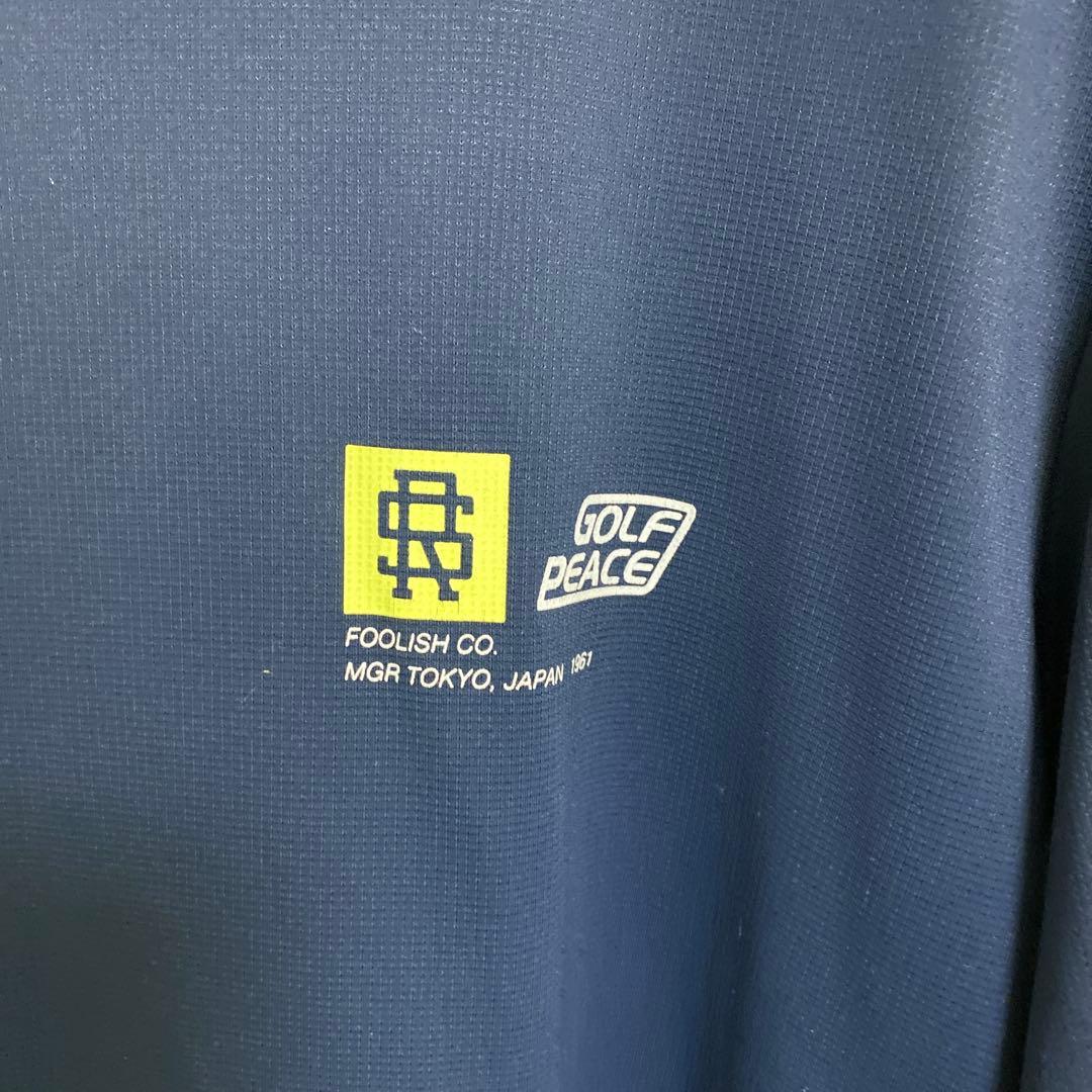 rough swell ネイビー ハイネックシャツ XL