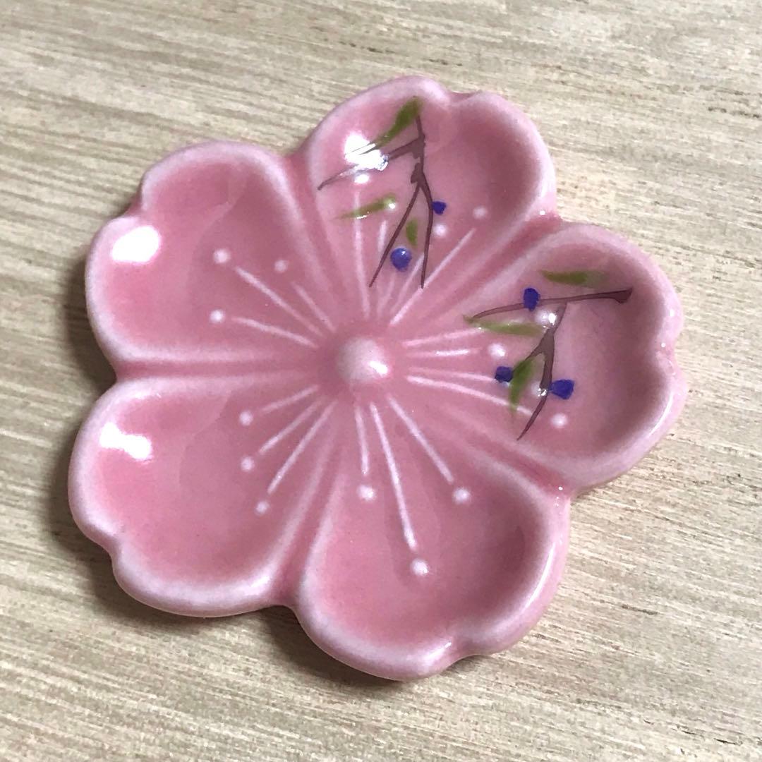 未使用保管品✨京焼 清水焼 芳山 桜会 箸置き✨春 桜 さくら 箸おき 箸置