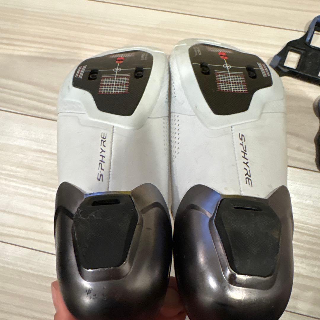 SHIMANO S-PHYRE ホワイトシューズ　SH-RC902中古