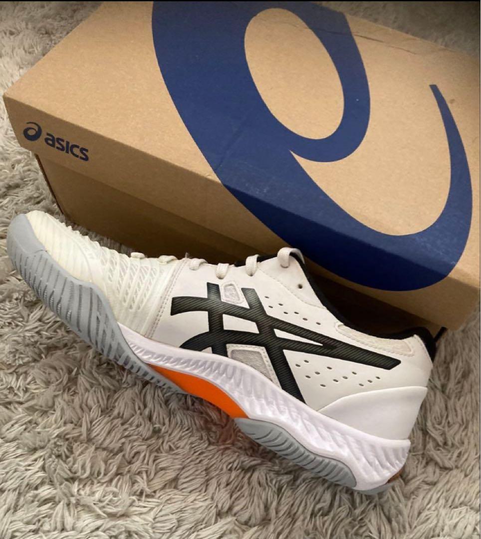 ASICS バレーボールシューズ ネットパーナー ホワイト/ブラック　海外限定