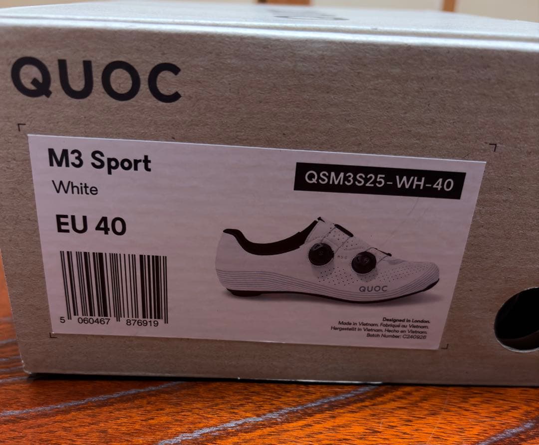 QUOC M3 SPORT ホワイト EU40サイズ