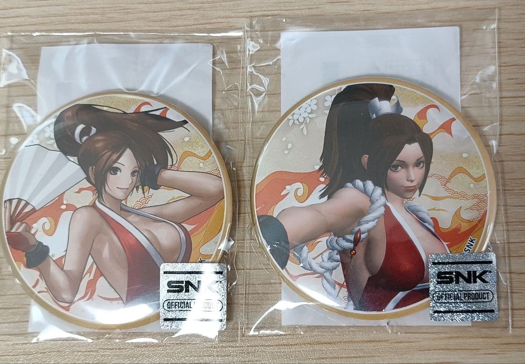 不知火舞　アクリルキーホルダー　缶バッジ　くじコレ　KOF　SNK　未開封