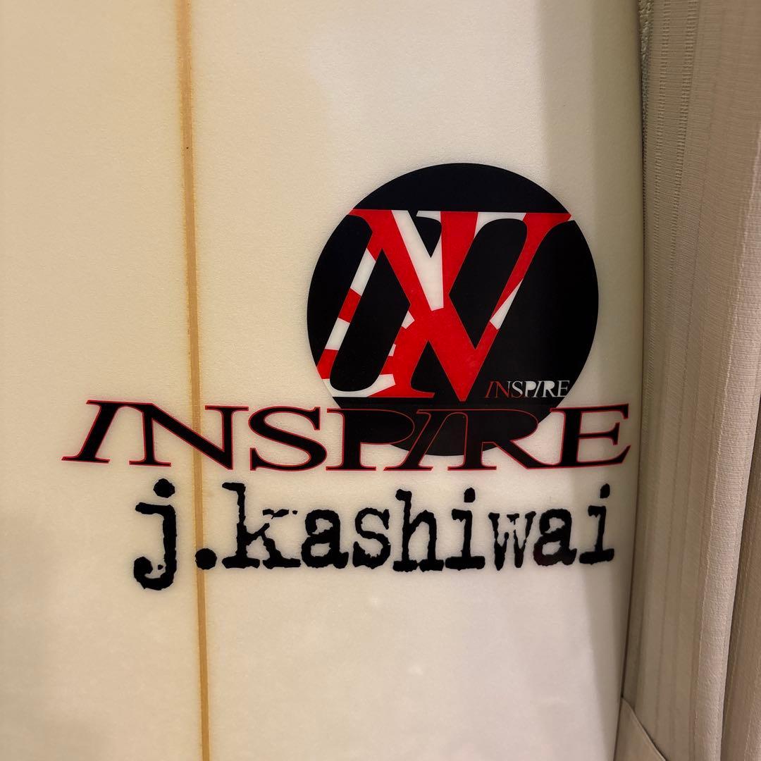 INSPIREサーフボード　j.kashiwaiシェイプ　5’10