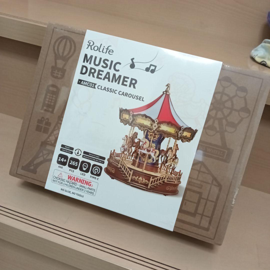 新品　Rolife　メリーゴーランド　ミュージックドリーマー　ウッドパズル