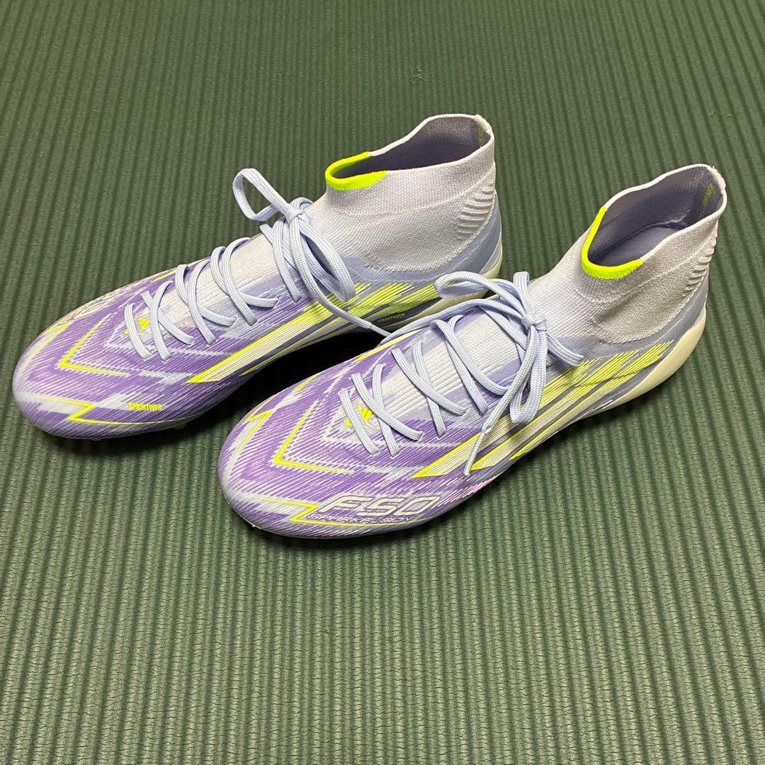 adidas F50 サッカーシューズ・スパイク 紫・黄緑