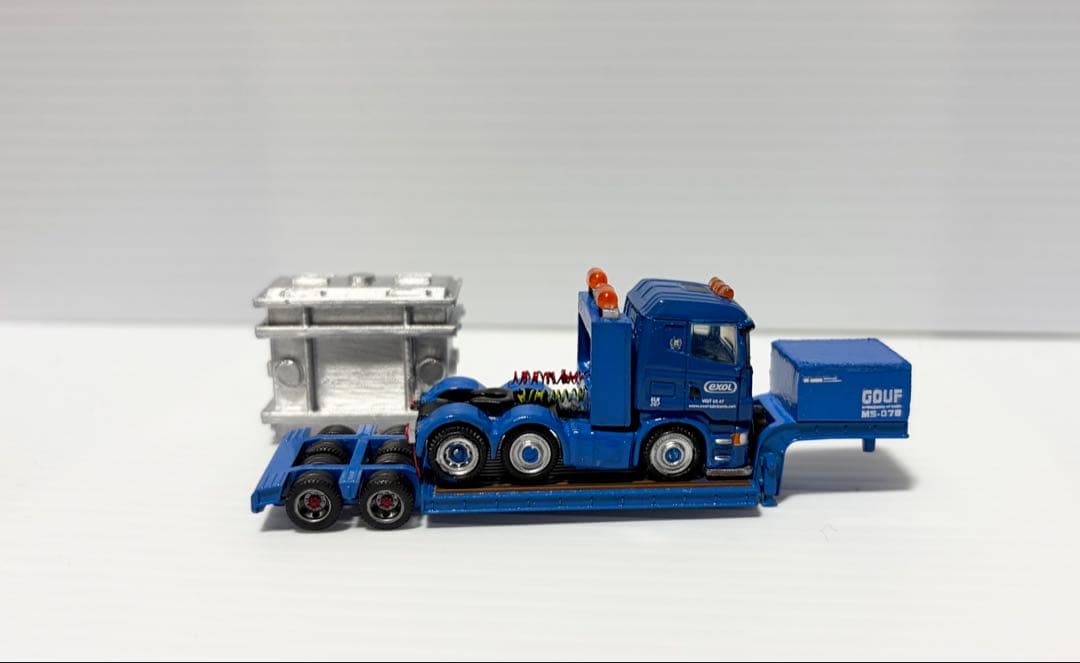 ★積荷付★スカニア➕重トレーラー　変圧器付属　トラックトレーラーコレクション
