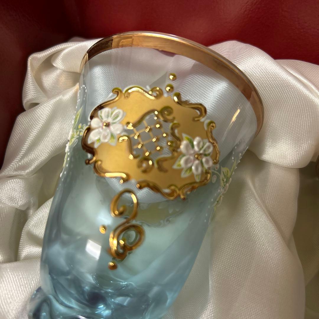 未使用品　ベネチアングラス　MURANO glass 24金