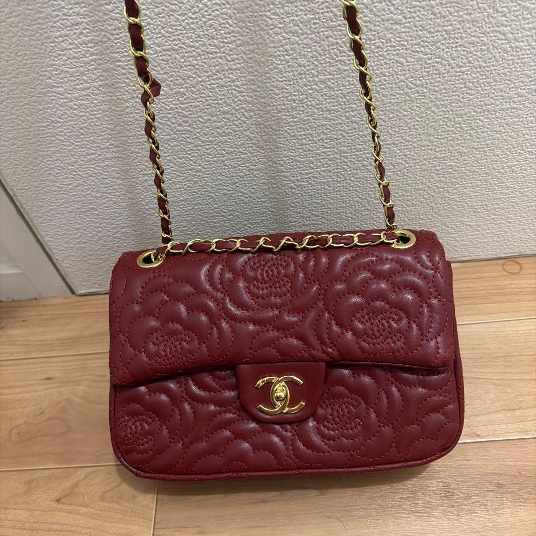 希少！早い者勝ちChanel ノベルティーバーガンディ 2weyショルダーバッグ