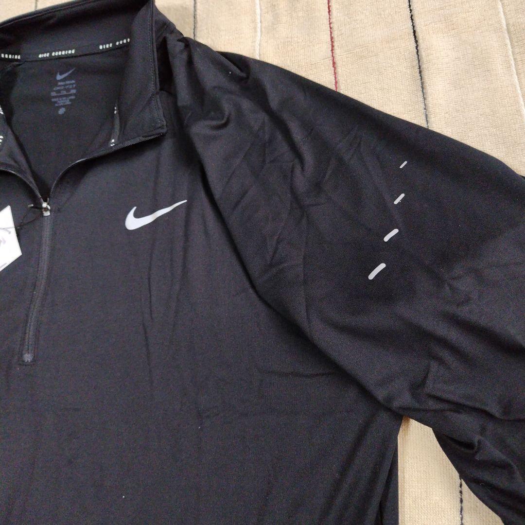 NIKE ストライド1/4ジップ ランニングシャツ 黒 2XL