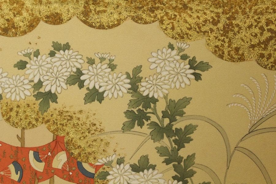 京都友禅染「染織の図」飯田耕作 藤工業所 制作(K-YC633)