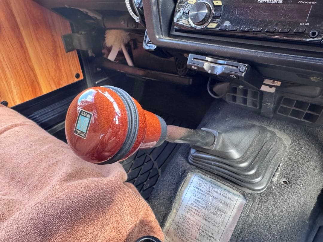 NARDI ナルディ ウッドハンドル、シフトノブJA11ハンドルポスト