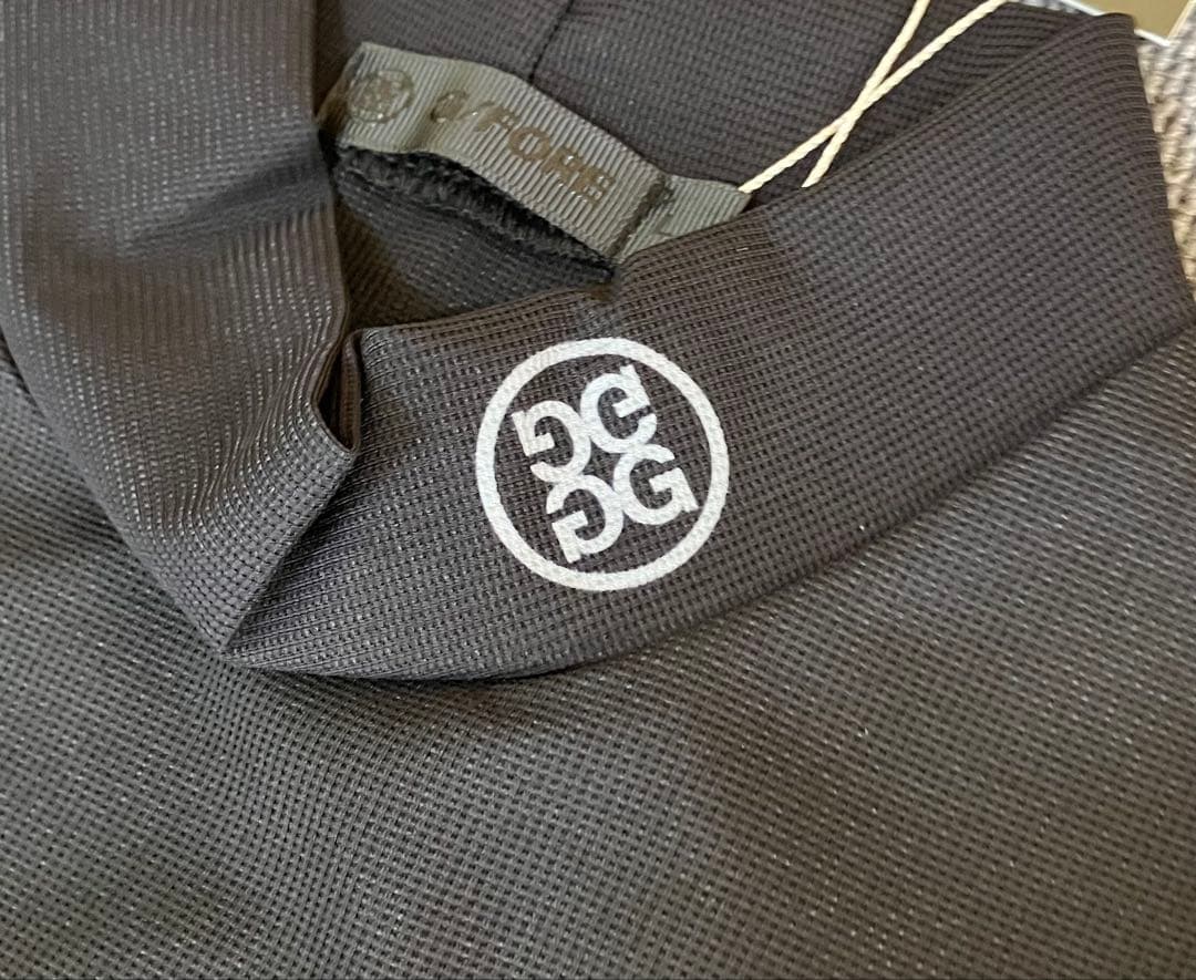 G/FORE ジーフォア XLサイズモックネックロングスリーブT-シャツ 黒色