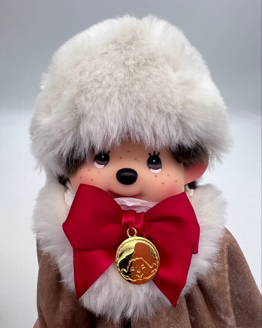 激レア！タグ付き！monchhichi ファー　モンチッチ　S マスコット
