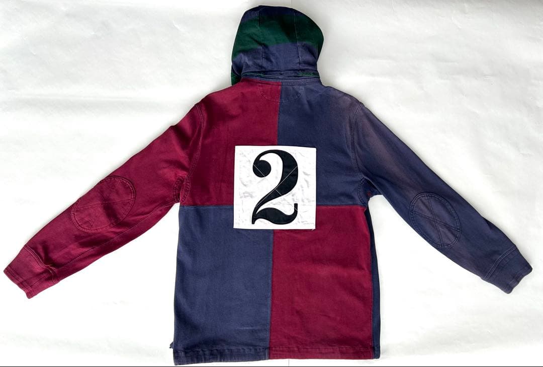Polo Ralph Lauren フード付きラグビーシャツ L ナンバーパッチ
