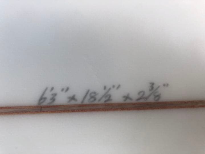 奈良発 サーフボード 6'3× 18 1/2\" × 2 3/8\"