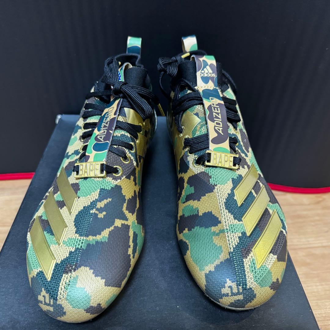 アディダス BAPE コラボ スパイク カモフラージュ　26.5cm