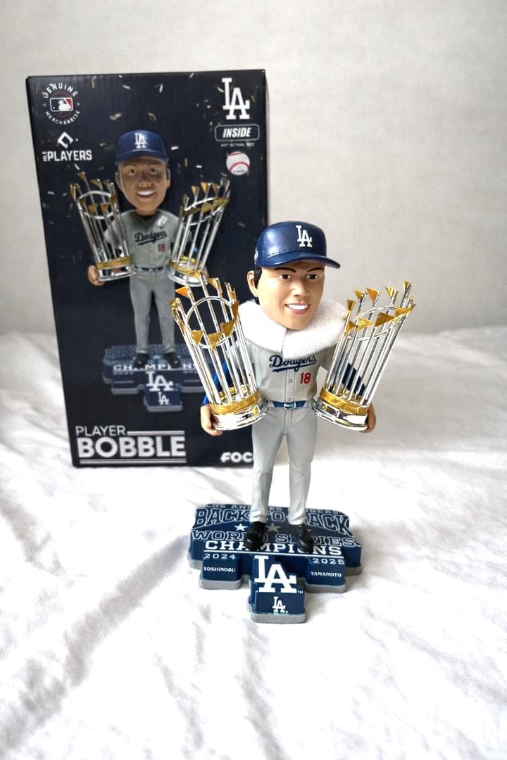 【2025体限定】山本由伸 バブルヘッド ボブルヘッド ドジャース 2連覇記念