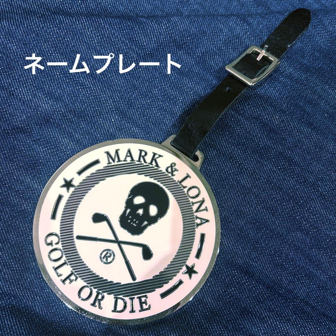 MARK & LONA ゴルフネームプレート金属プレートシルバー