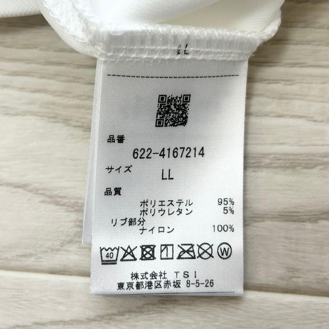 新品　PING ピン　モックネック　半袖シャツ　カットソー　ホワイト　LLサイズ