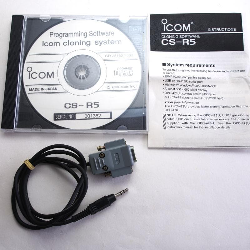 ICOM IC-R5 広帯域受信機 ■ プログラミングソフト付