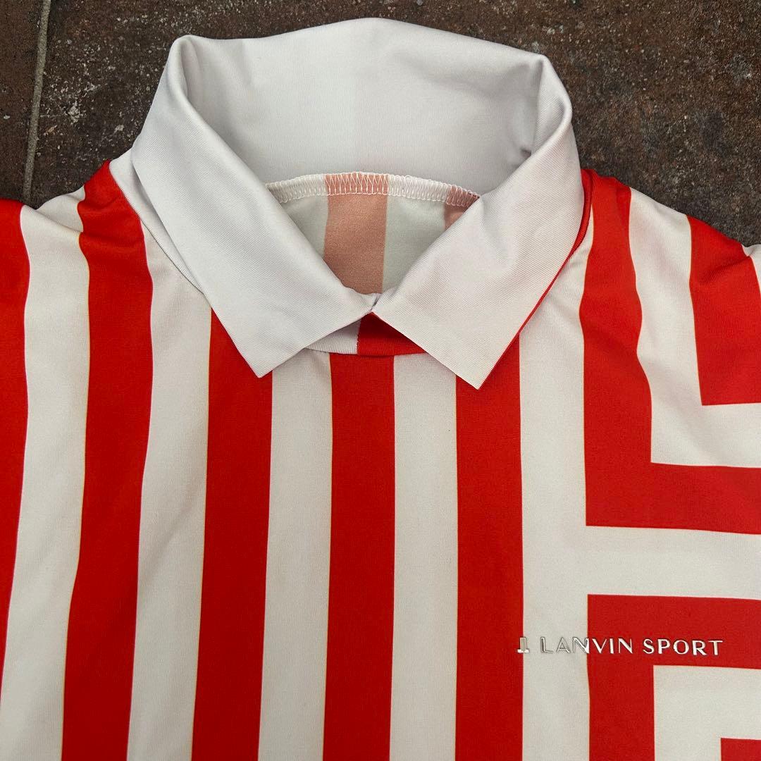 LANVIN SPORT パネルプリント長袖シャツ 吸水速乾
