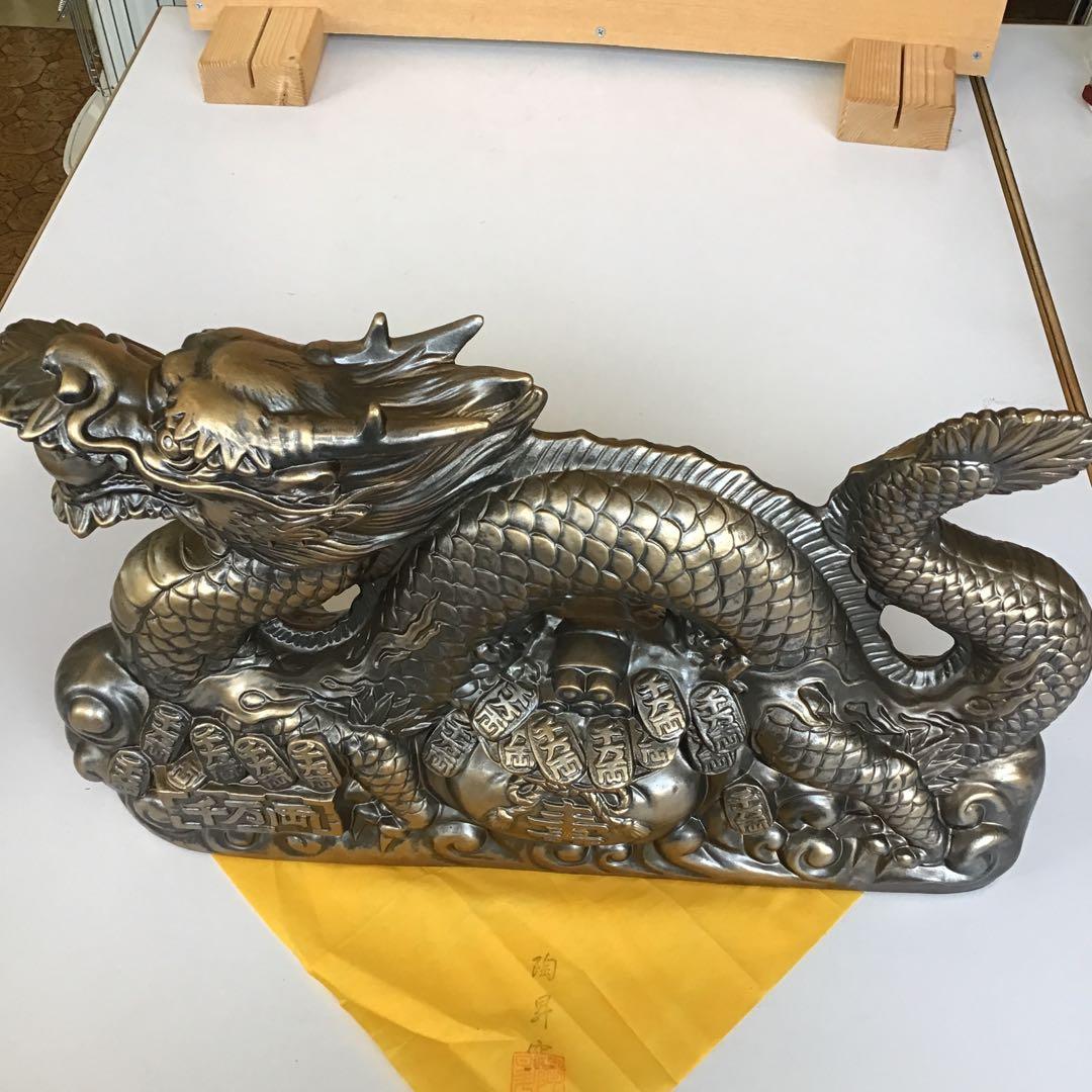 1/5 a 常滑焼陶器製ドラゴン風水アイテム
