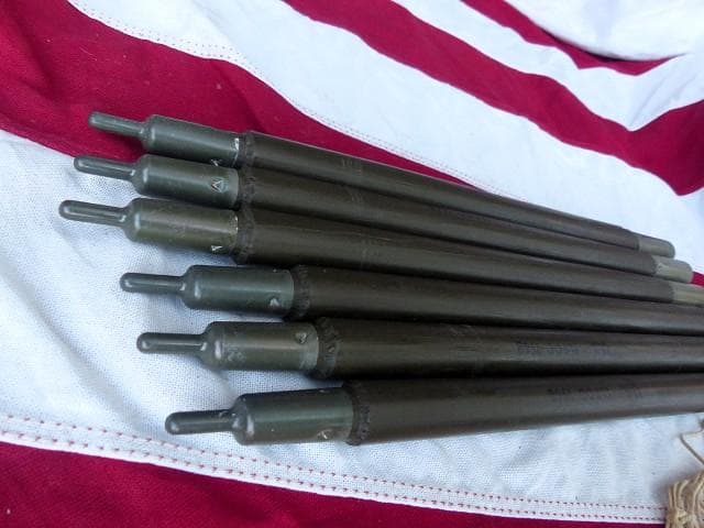 1968” 米軍実物 ナム戦 デッド!　テントポール　6本セット 軍幕 263