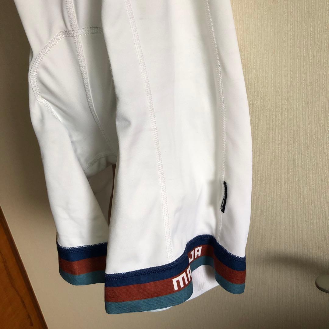 値下げ maloja マローヤ Sサイズ ホワイトビブタイツ ビブショーツ